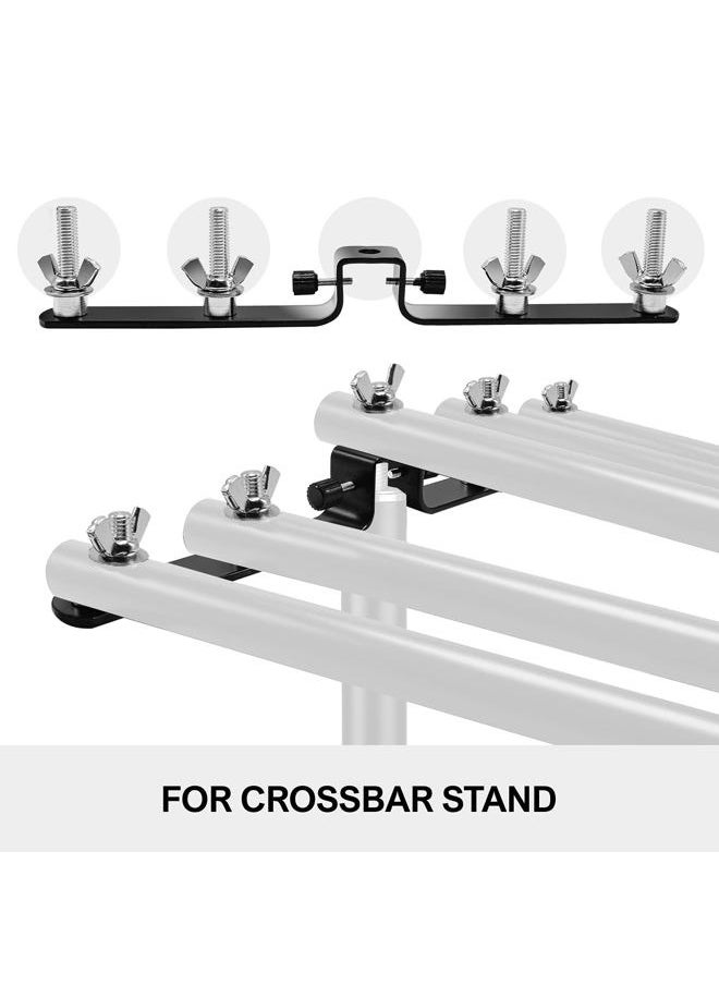 JS JULIUS STUDIO Julius Studio [2 Pack] 5-Crossbar Mount Backdrop Support, Dual & Triple Crossbar Connector Hardware for Multi Layer Backdrop Screens, Decorations, Photoshoot, Party, Birthday, Curtains, JSAG754  - Image 2