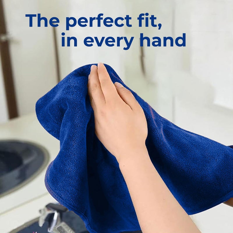 MAXOSHINE Hand Towel Set of 4-Super Soft Quick Dry Microfiber Face Towel for Women Men- Napkins for Wash Basin Gym Sports Travel-40 x 60 cm - Image 3