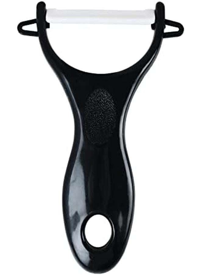 Winsor Non Stick Knife 6 Pcs Set Ceramic Peeler Chef Knife Bread Knife Slicer Knife Utility Knife Paring Knife Black - Image 4