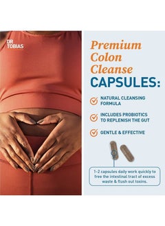 Dr. Tobias Colon 14 Day Cleanse, Advanced Gut Cleanse Detox for Women & Men with Cascara Sagrada, Psyllium Husk & Senna Leaf, Non-GMO Colon Cleanse, 28 Capsules (1-2 Daily)  - Image 4