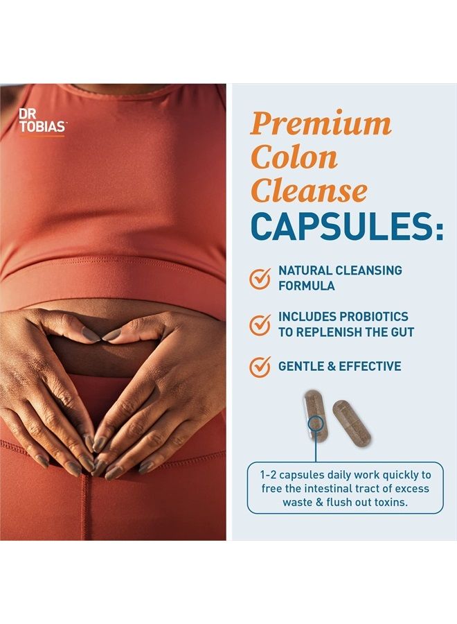 Dr. Tobias Colon 14 Day Cleanse, Advanced Gut Cleanse Detox for Women & Men with Cascara Sagrada, Psyllium Husk & Senna Leaf, Non-GMO Colon Cleanse, 28 Capsules (1-2 Daily)  - Image 4