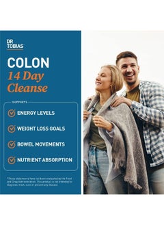 Dr. Tobias Colon 14 Day Cleanse, Advanced Gut Cleanse Detox for Women & Men with Cascara Sagrada, Psyllium Husk & Senna Leaf, Non-GMO Colon Cleanse, 28 Capsules (1-2 Daily)  - Image 3