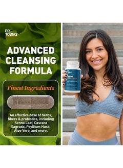 Dr. Tobias Colon 14 Day Cleanse, Advanced Gut Cleanse Detox for Women & Men with Cascara Sagrada, Psyllium Husk & Senna Leaf, Non-GMO Colon Cleanse, 28 Capsules (1-2 Daily)  - Image 2