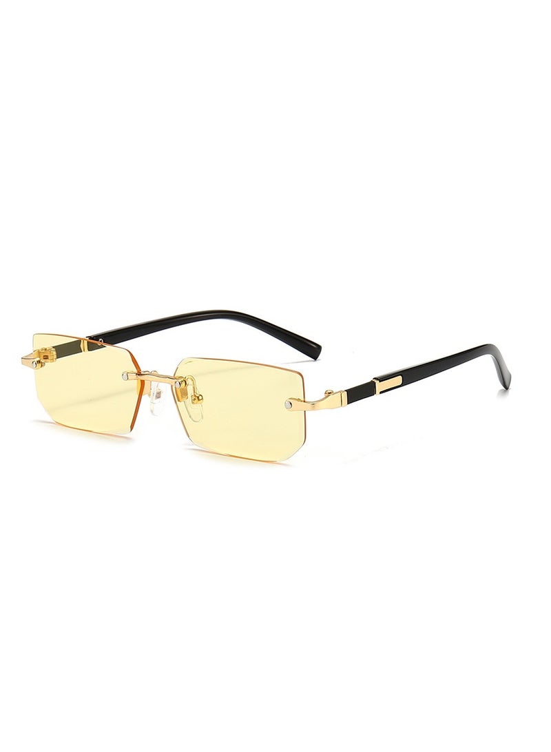 Eckek New Rimless Fashion Trend Sunglasses Personalized Sunglasses UV Protection Unisex - Image 1