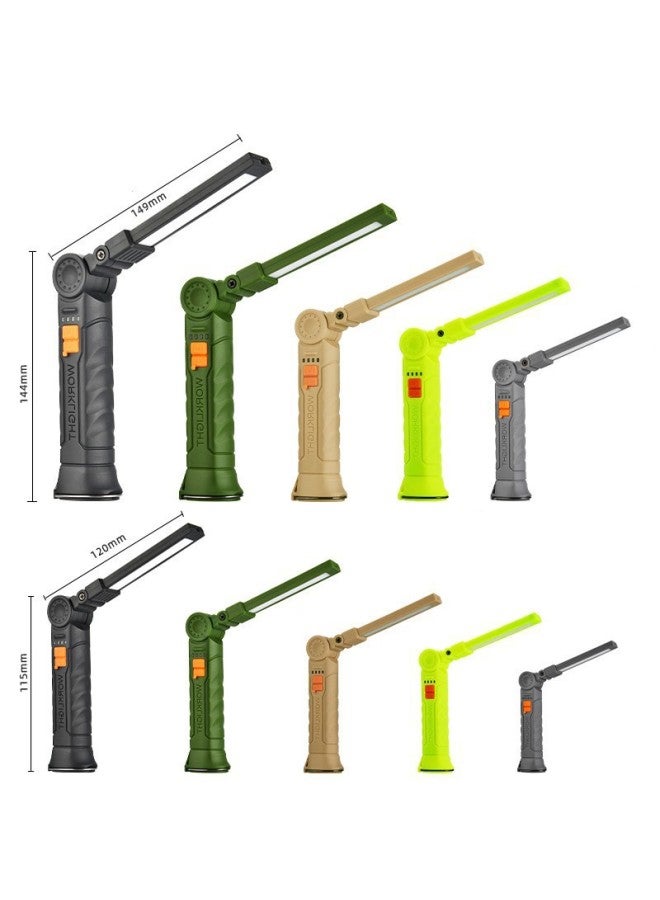 Loquat Auto Repair Maintenance Work Light Strong Light Super Bright LED Floodlight Household Outdoor Portable Multifunctional Magnetic Absorbing Lamp-Colour:G52 Large Size Without Red Light - Image 1