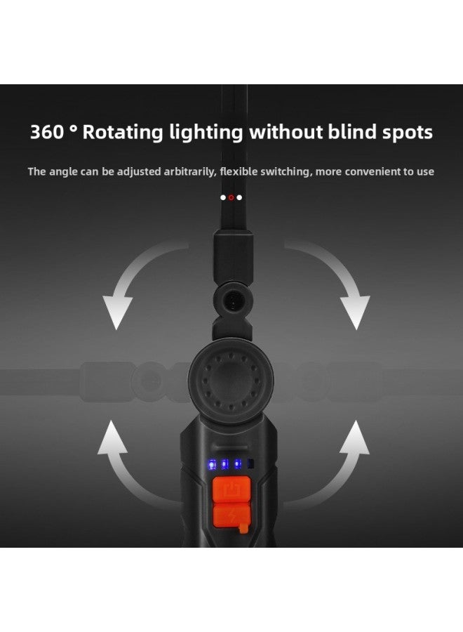 Loquat Auto Repair Maintenance Work Light Strong Light Super Bright LED Floodlight Household Outdoor Portable Multifunctional Magnetic Absorbing Lamp-Colour:G52 Large Size Without Red Light - Image 4