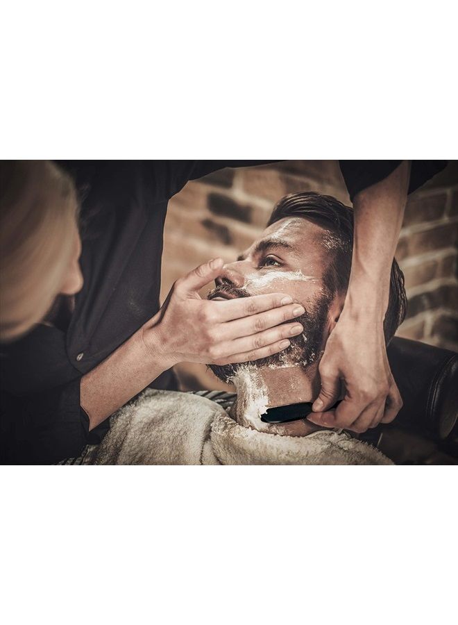 FACON 100 BLADES + Facón Professional Standard Japanese Straight Edge Faether Barber Razor - Salon Quality Cut Throat Shavette - Image 3