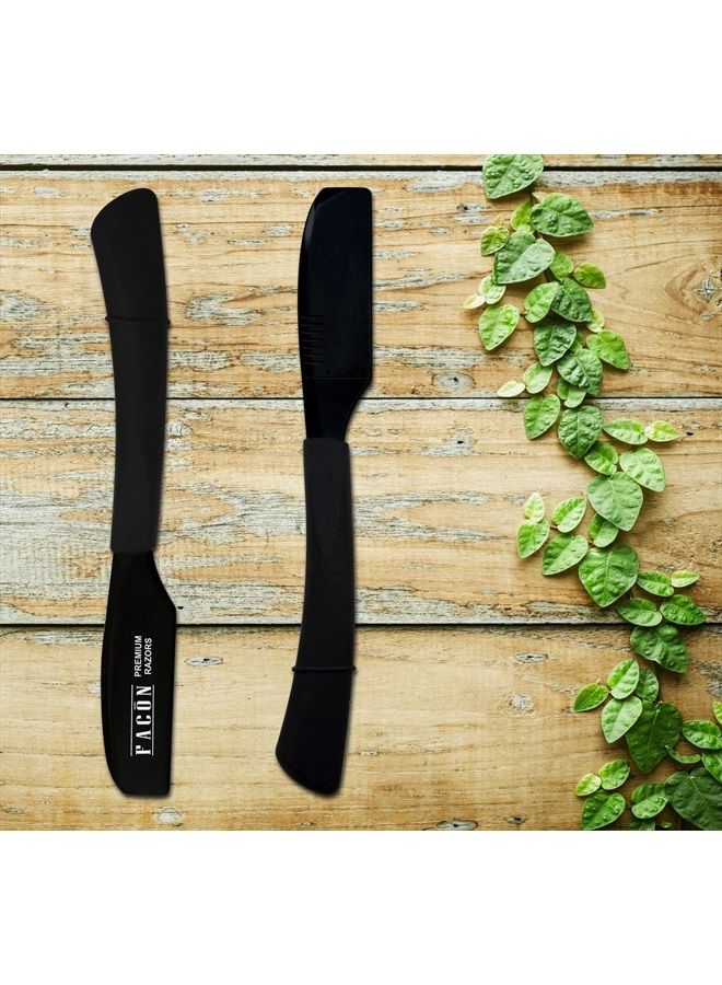 FACON 100 BLADES + Facón Professional Standard Japanese Straight Edge Faether Barber Razor - Salon Quality Cut Throat Shavette - Image 5