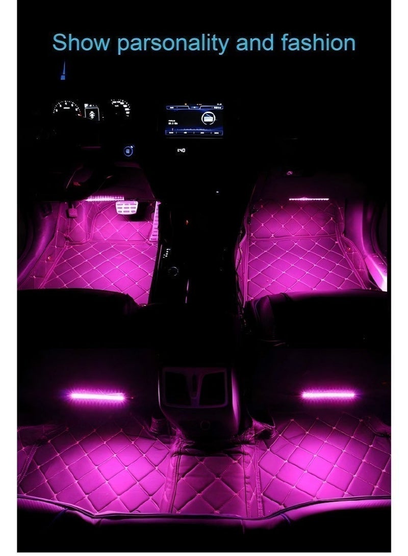 Car LED Interior Ambient Light, RGB Footwell Strip Light, USB Powered, Multi-Mode Music Sync, Decorative Atmosphere Lamp for All Vehicles - Image 5