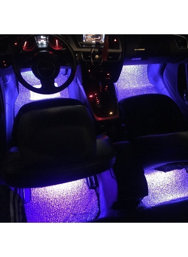 Car LED Interior Ambient Light, RGB Footwell Strip Light, USB Powered, Multi-Mode Music Sync, Decorative Atmosphere Lamp for All Vehicles - Image 3