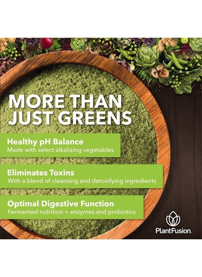 sotru - PlantFusion Alkalizing Super Greens Powder - Fermented Greens Superfood Powder Blend with Digestive Enzymes Probiotics & Prebiotic Fiber - Organic, Non-GMO, Vegan, Gluten-Free - 8.46 oz 30 Servings - Image 1