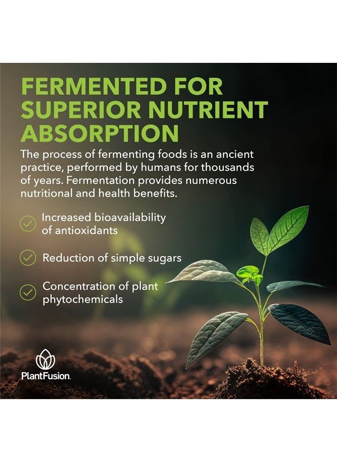 sotru - PlantFusion Alkalizing Super Greens Powder - Fermented Greens Superfood Powder Blend with Digestive Enzymes Probiotics & Prebiotic Fiber - Organic, Non-GMO, Vegan, Gluten-Free - 8.46 oz 30 Servings - Image 1