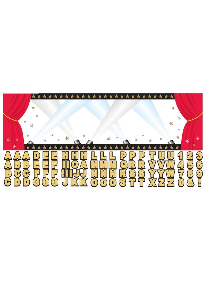 Amscan مجموعة لافتات هوليوود العملاقة المخصصة 65 بوصة × 20 بوصة متعددة الألوان - Image 2