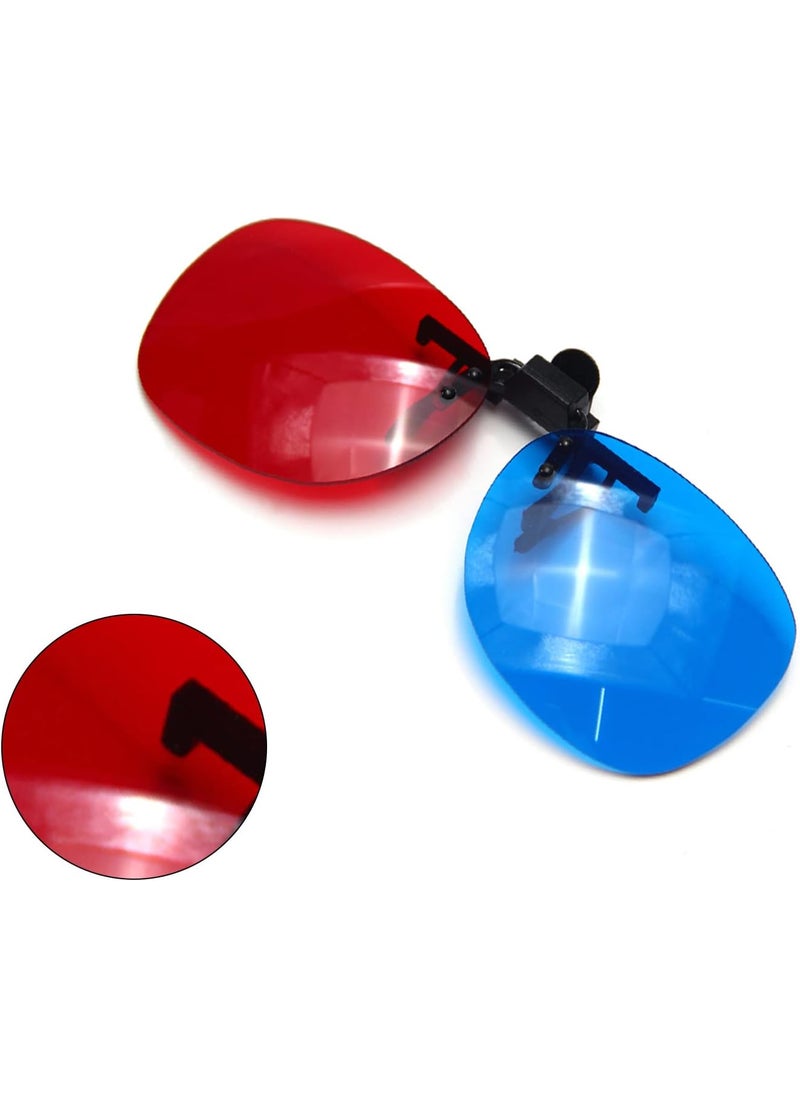 Othmro Othmro 3 Count 3D Glasses RedBlue Resin  Paper Lens Comfortable  Durable Foldable DIY Frame For 3D TV Cinema DVD Home Movies  - Image 3