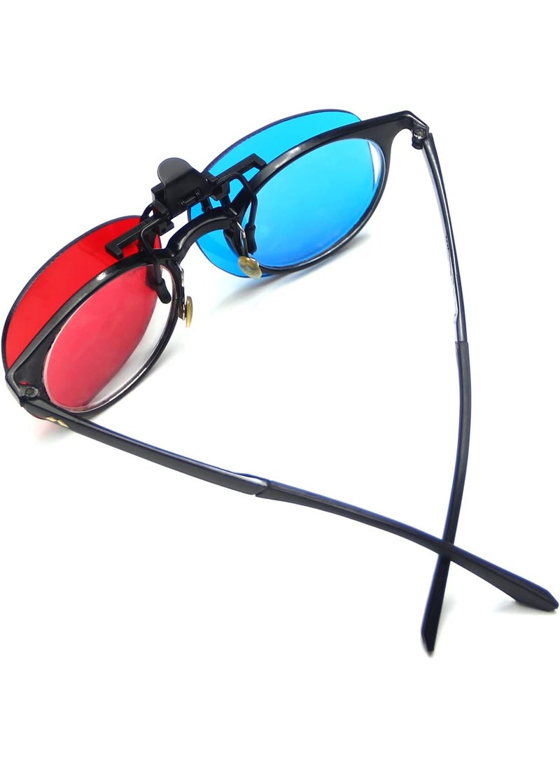 Othmro Othmro 3 Count 3D Glasses RedBlue Resin  Paper Lens Comfortable  Durable Foldable DIY Frame For 3D TV Cinema DVD Home Movies  - Image 5