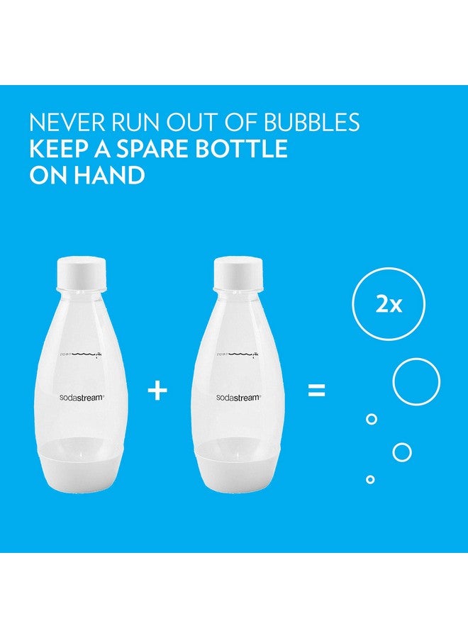 sodastream 0.5L Twin Pack Dishwasher Safe Slim Bottle (White) - Image 2
