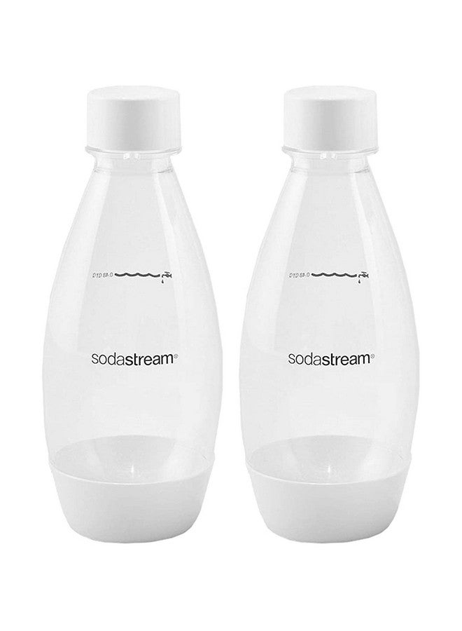 sodastream 0.5L Twin Pack Dishwasher Safe Slim Bottle (White) - Image 1