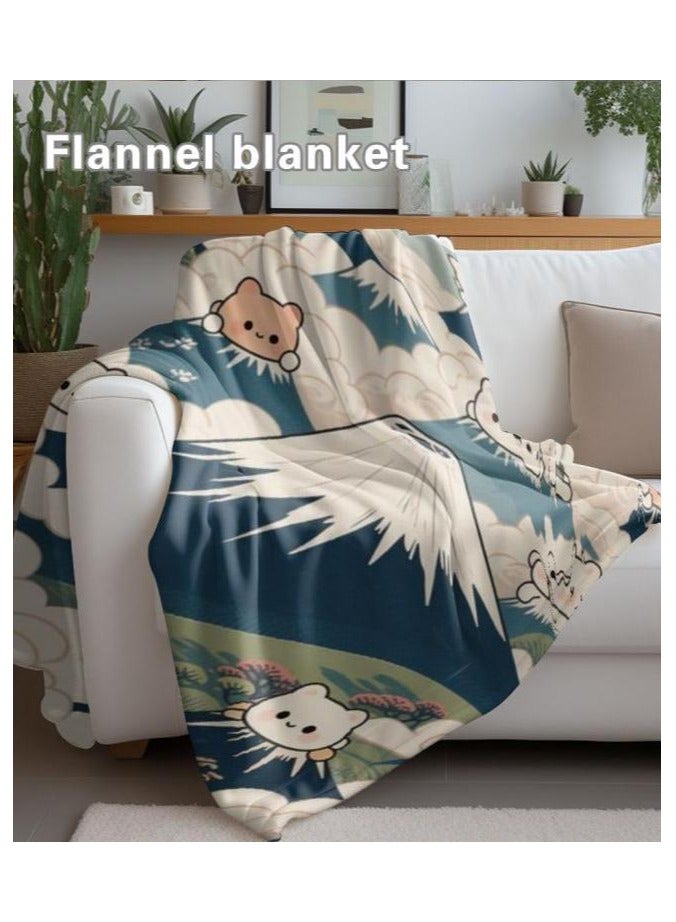 general Flannel thin blanket (warm and comfortable, suitable for sleep, gaming, dust removal and sandproof) 150cm*200cm - 866 - Image 4