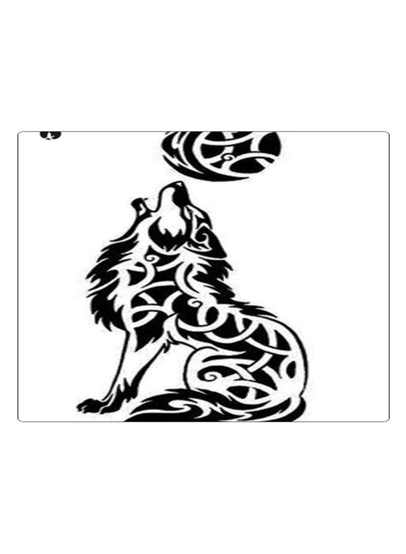 Printed Anti-Slip Gaming Mouse Pad Black/White