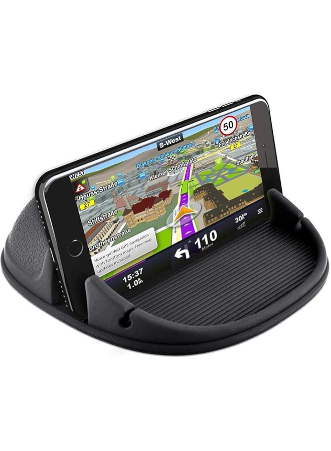 Green Tiger Car Phone Holder, Silicone Pad Non-Slip Dash Mat Suit for Max Thick 12mm(7 inch) Cell Phone Car Dashboard Mount Cradle Dock, Slip Free Desk Phone Stand Compatible with iPhone, GPS Devices and More - Image 1