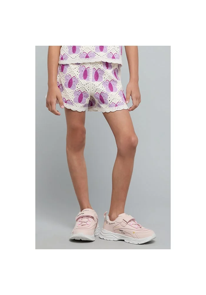 أر أند بي Crochet Shorts