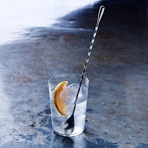 Incrizma Bar Spoon Cocktail Mixing Spoon,12'' Long Stainless Steel Cocktail Stirrers, Easy to Clean, Great for Professional and Home, Practical Gift for Drink Mixing Lovers (Silver, Pack of 2, 31 cm) - Image 2