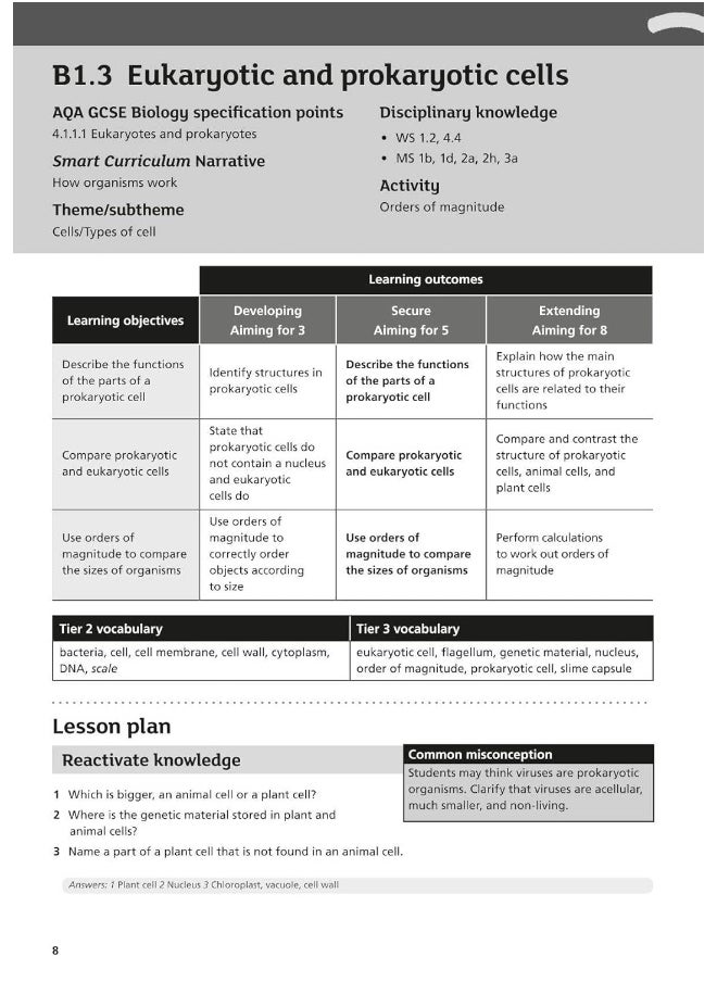 Oxford Smart AQA GCSE Sciences: Biology Teacher Handbook  - Image 3