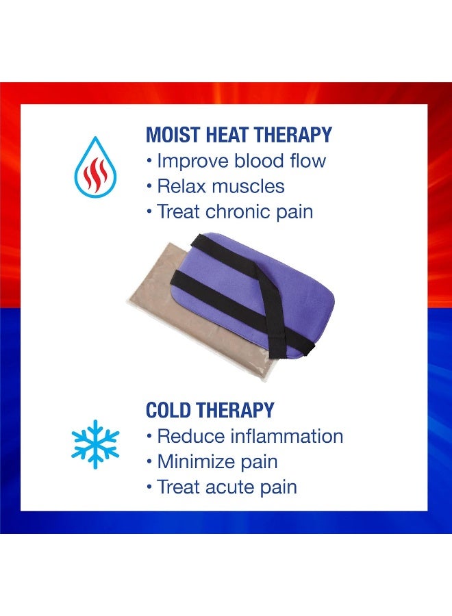 careX Thermipaq Reusable Ice Pack And Hot Cold Pack For Injuries Shoulder Elbow Ankles Back And Knee Ice Pack X-Large 9.5 Inches X 16 Inches Microwave Heating Pad - Image 2