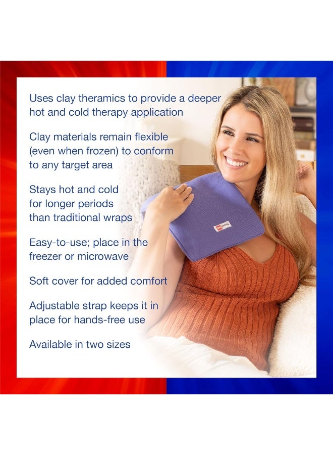 careX Thermipaq Reusable Ice Pack And Hot Cold Pack For Injuries Shoulder Elbow Ankles Back And Knee Ice Pack X-Large 9.5 Inches X 16 Inches Microwave Heating Pad - Image 4