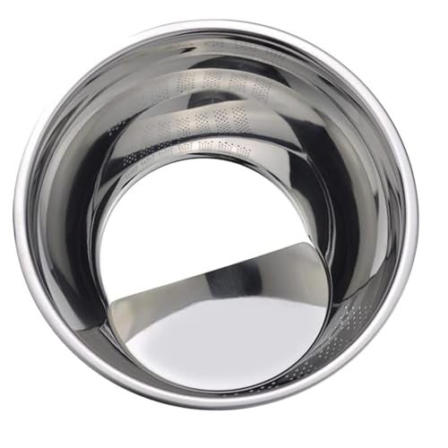 KRESHU Heavy Quality Stainless Steel 304 Food Grade 3-in-1 Bowls Vegetables Rice Washer with Side Drain Bowls Colander Strainer Basket Ideal for Kitchen Tools Vegetables, Rice, Fruits (23cm, Silver) - Image 4