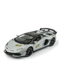 MSZ Lamborghini SVJ 1:24 With Pull Back Simulation Sound Light Doors Opened Collectible Kids Toys(Assorted Colors)  - Image 1