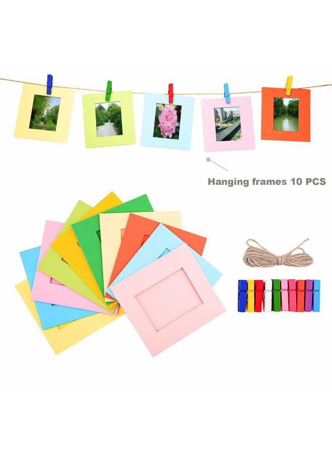 Sunmns Colorful Bundle Set Accessories for Fujifilm Instax Mini 9/8/ 90/70 Camera, Accessory Include Film Sticker, Desk Frames, Hanging Frame, Strap - Image 5