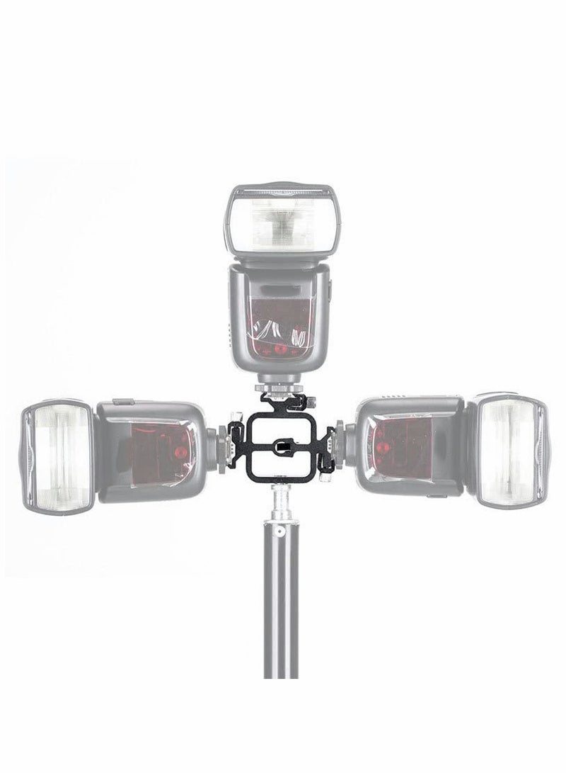 KASTWAVE Shoe Mounts, Camera Hot Shoe Lamp Holder Flash Base Live Broadcast Bracket Multi-function Standard One-turn Three Camera Shoe Mount 1/4""-20 Tripod Screw Adapter Shoe Mount, for DSLR Camera Rig 1Pcs  - Image 4