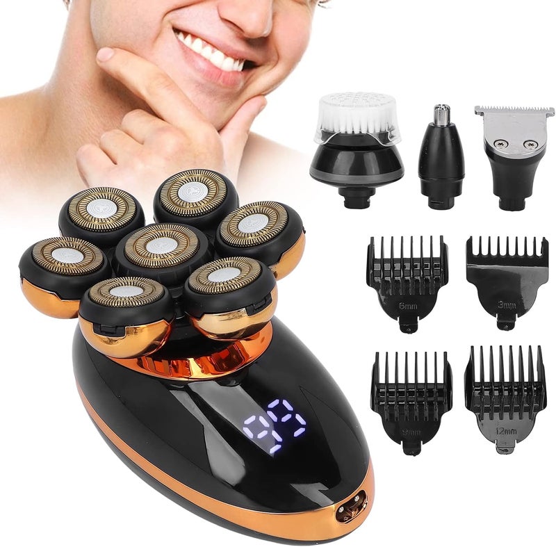 klarako 5 in 1 Electric Razors for Men, Ipx7 Waterproof Intelligent with 5 Independent Cutter Head Hair Grooming Kit for Men - Image 2