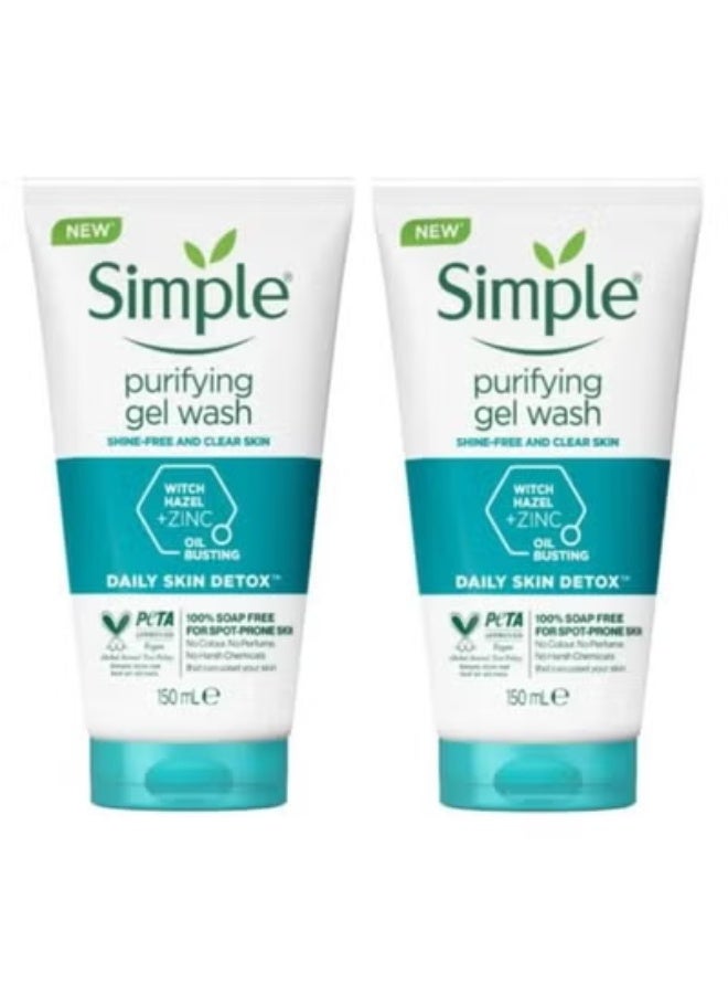 simple 2 Pcs Simple Purifying Gel wash - 150m - Image 1