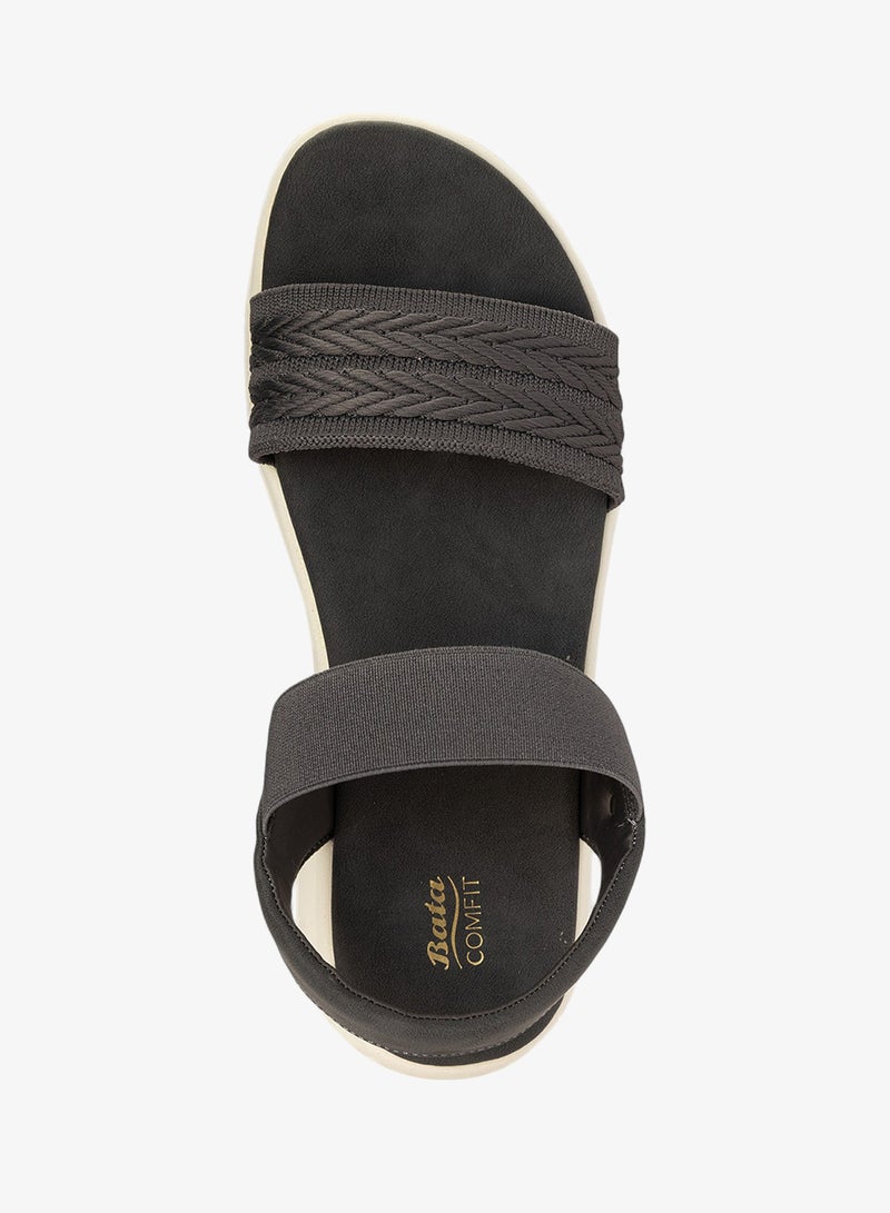 Bata Comfit Textured Ankle Strap Sandals - Image 4
