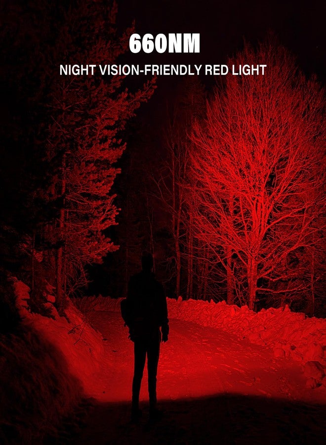 sofirn LED Headlamp Rechargeable, H35R Super Bright Lightweight Head Light with 660nm Deep Red Light, 1500 Lumens White Light, IPX6 Waterproof Head Flashlight for Running Hiking Camping - Image 2