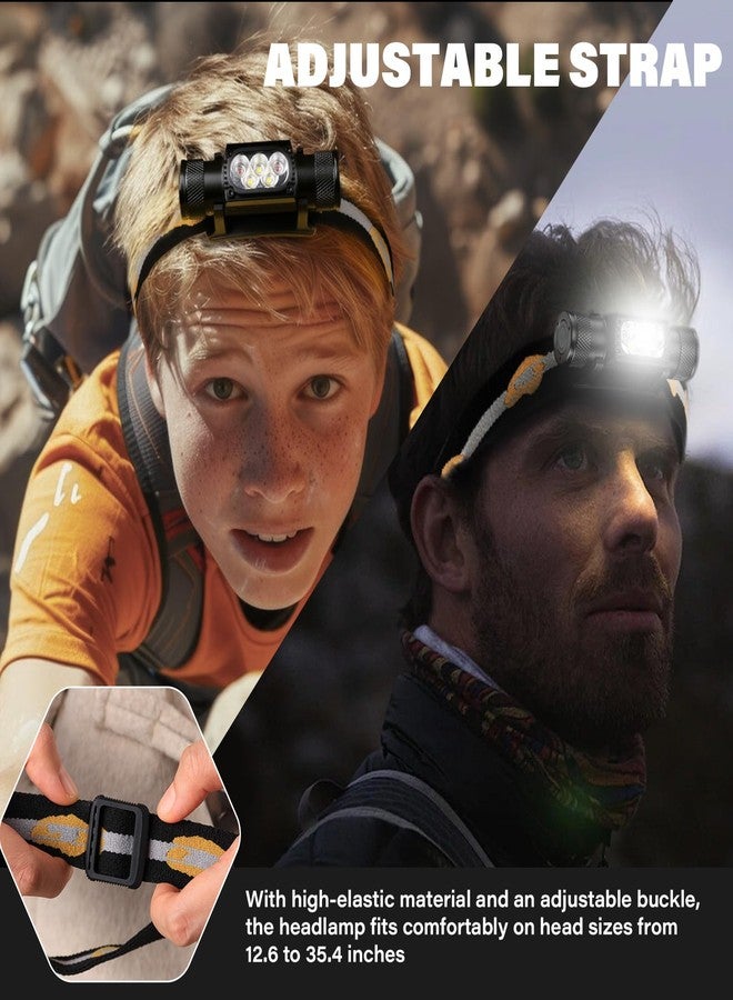 sofirn LED Headlamp Rechargeable, H35R Super Bright Lightweight Head Light with 660nm Deep Red Light, 1500 Lumens White Light, IPX6 Waterproof Head Flashlight for Running Hiking Camping - Image 5