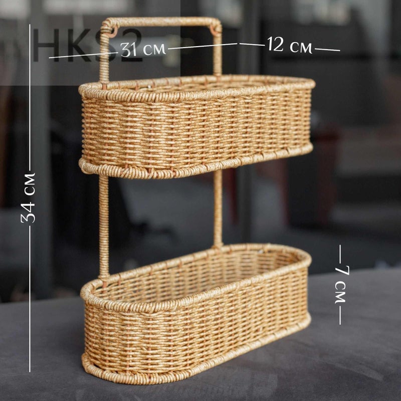 Straight 2-Tier Bathroom Wall Shelf - Image 5