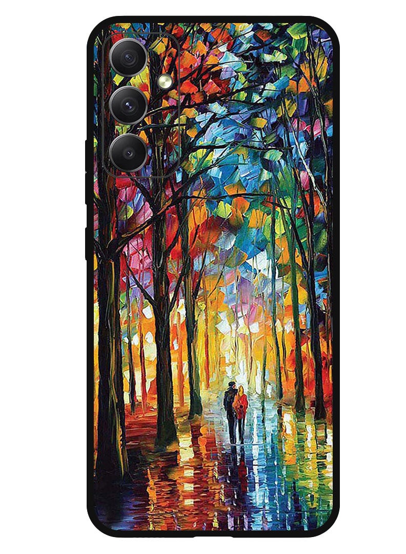 Theodor Protective Case Anti Scratch Shock Proof Bumper Cover For Samsung Galaxy F14 Colorful  Art Couple - Image 1