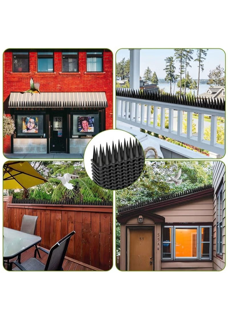 مسامير الطيور، مسامير الحمام، مسامير الطيور ذات الشوكة العالية لردع الطيور الخارجية للطيور الصغيرة والقطط والسنجاب، سهلة التركيب، مسامير ردع الطيور تستخدم للسقف الخارجي للشرفة - Image 3