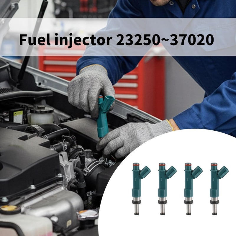 4 قطع من بدائل حقن الوقود لمحركات 23250-37020 FJ1055، تتميز بسهولة التركيب وكفاءة عالية في رش الوقود داخل المحرك. - Image 2