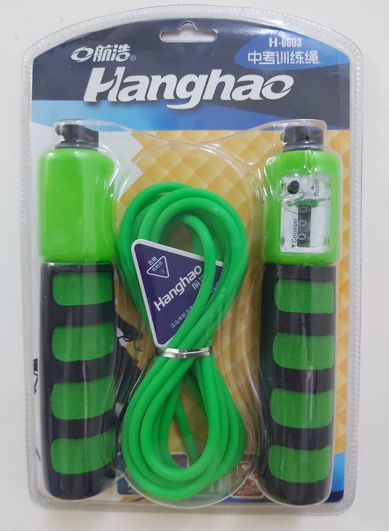 Hanghao Adjustable Jump Rope With Counter Comfortable Handles 3 M - Image 1