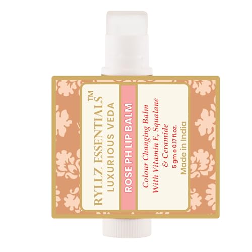 RYLLZ ESSENTIALS ROSE PH MAGIC LIP BALM | With Shea Butter, Ceramide, Vitamin E & Squalane | Color Changing Lip Balm | Transparent to Pink Tint | For Moisturized Lips | 5 Gm - Image 4