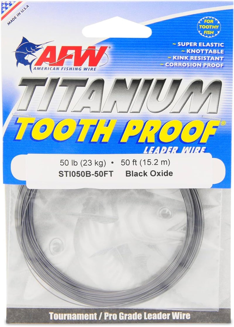 AFW Titanium Tooth Proof, Single Strand Leader Wire - Image 1