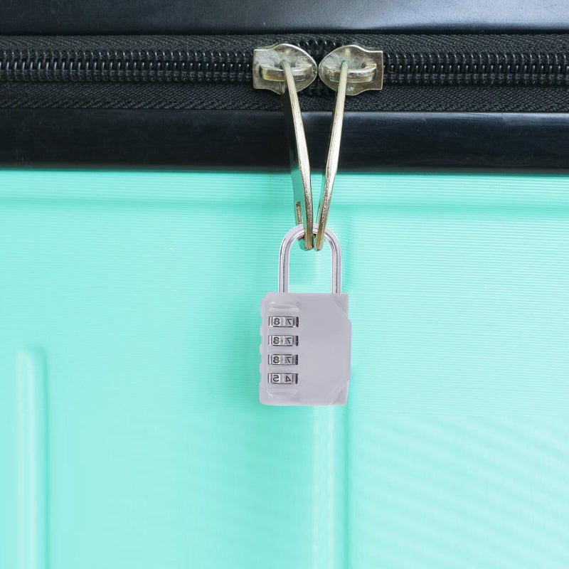 Heavy Duty Combination Padlock Silver Resettable Code for Gym Locker Travel Gate Home Use - Image 5