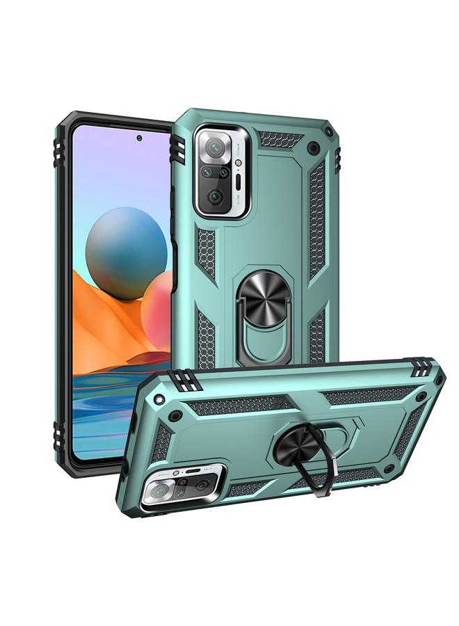 The Bros Case For Xiaomi Redmi Note 10 Pro Max Shockproof TPU + PC Protective Case with 360 Degree Rotating Holder