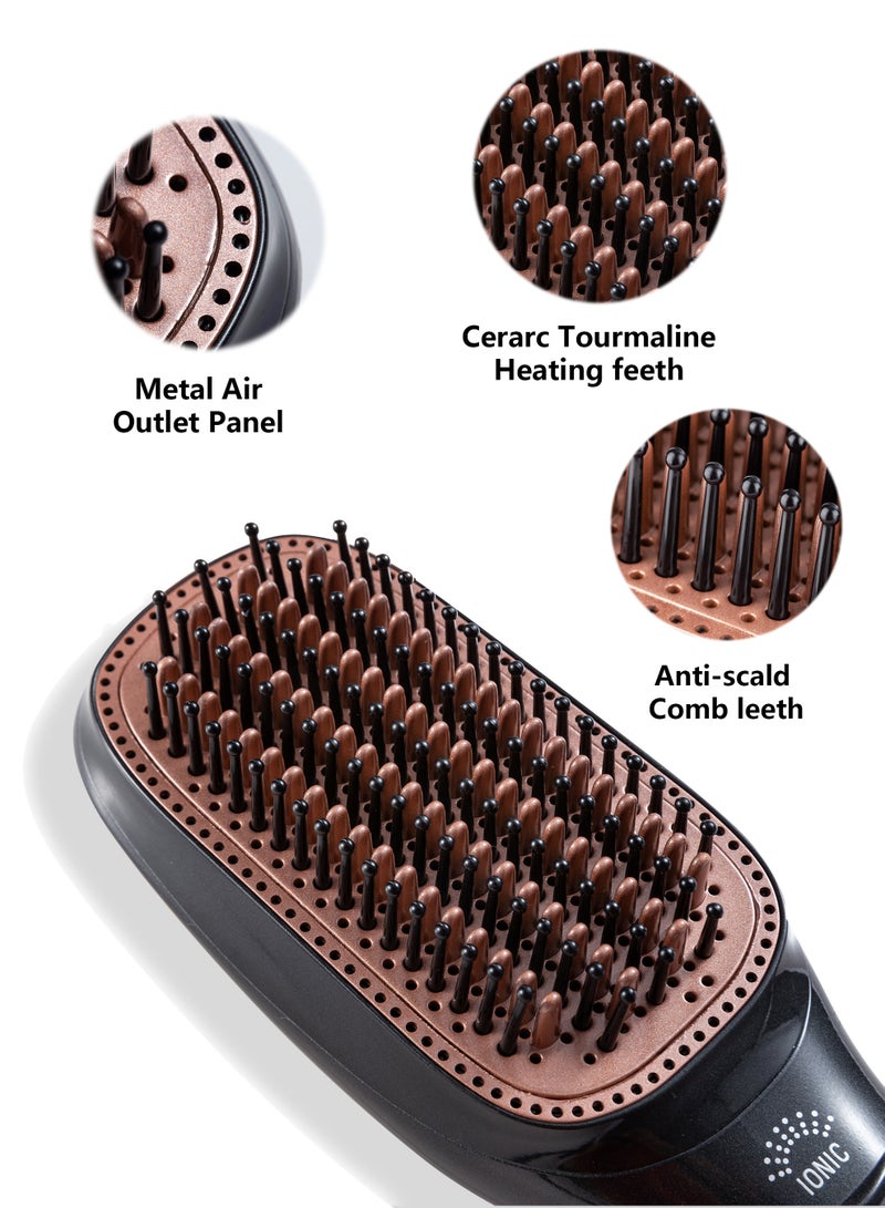 DOSCHER Hair Dryer Brush 1200W Professional Hair Straightener Hot Air Brush Ceramic Blow Dryer and Styler for Smoothing & Drying & Styling - Image 5