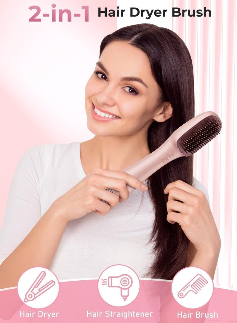 DOSCHER Hair Dryer Brush 1200W Professional Hair Straightener Hot Air Brush Ceramic Blow Dryer and Styler for Smoothing & Drying & Styling - Image 3