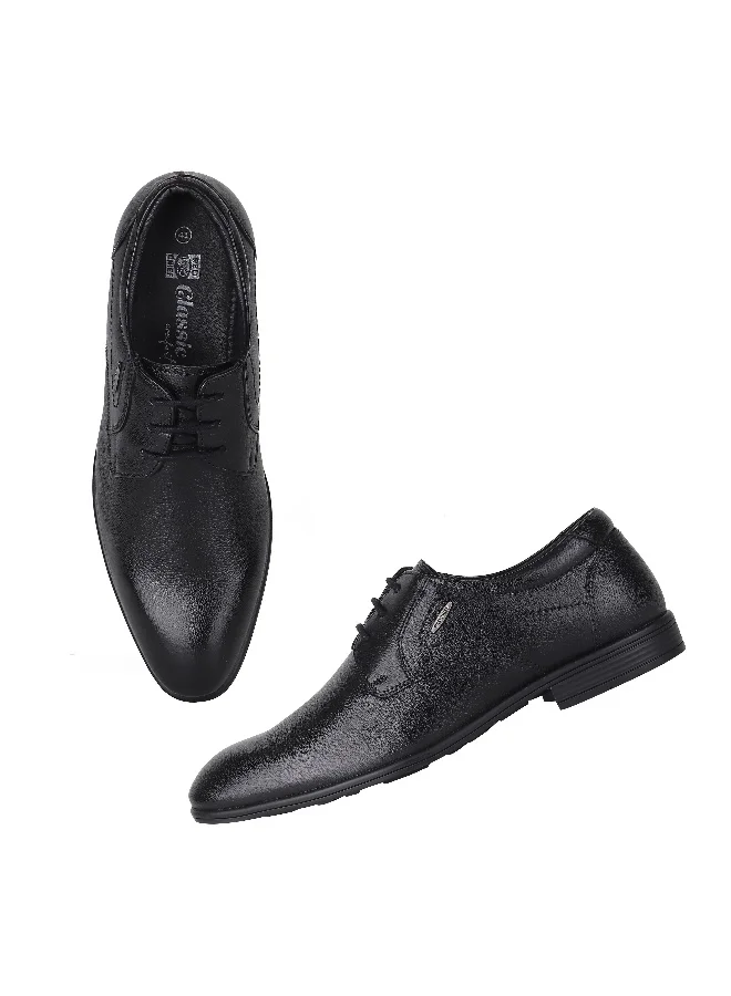 Red Chief Black Low Ankle Lace Up Formal Shoe - Rc3976Lr 001